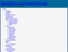 Tablet Screenshot of localhealthguideonline.com